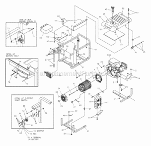 Part Location Diagram of 192984GS Generac HTSHLD, MFFLR, ALUMINIZED STL